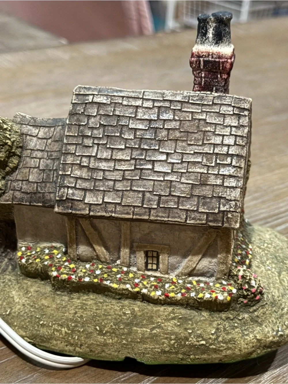 Antique John Hopkins Colonel Claybourne's Half Timbered Cottage Village Lights L